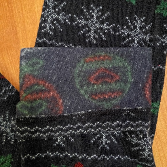 Warm Fleece lined Christmas Leggings - Picture 3 of 8